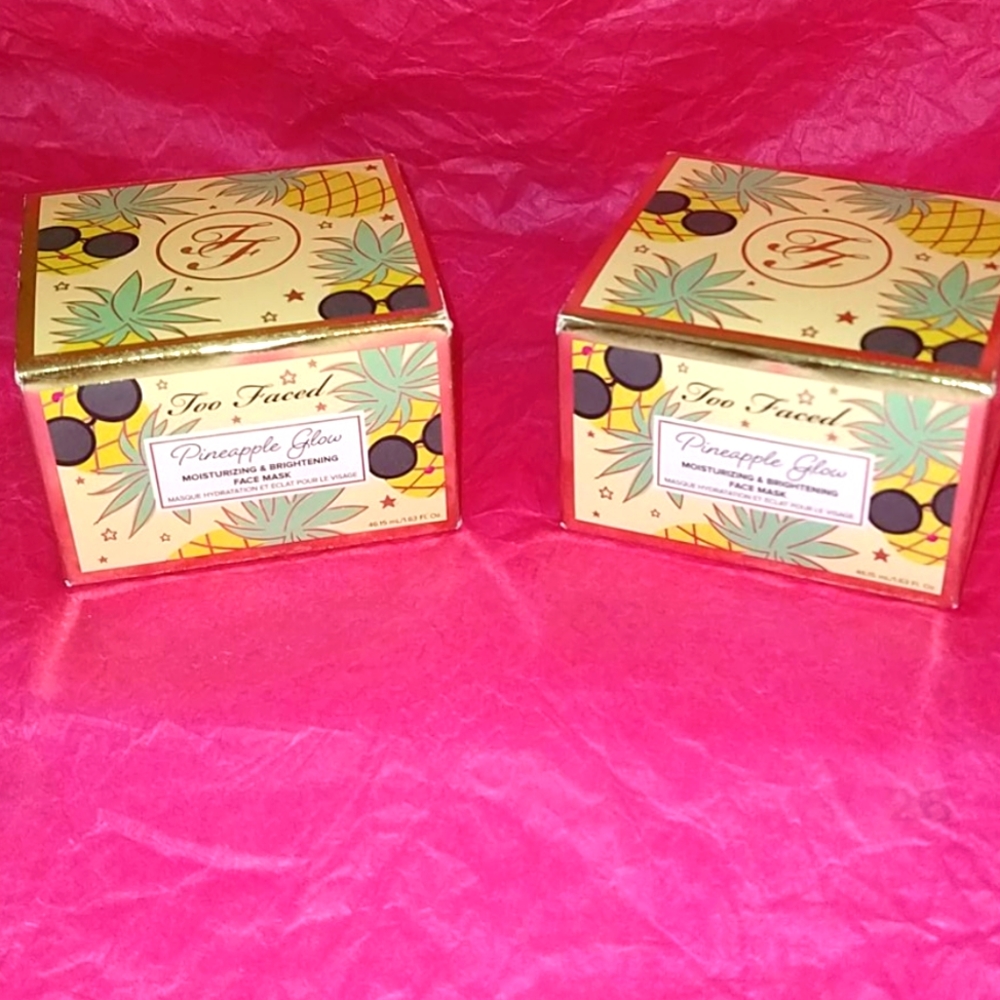BLOWOuT SALE!!! LOT OF 2!!! TOO FACED PINEAPPLE MASK